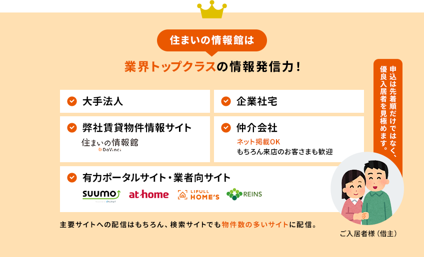 住まいの情報館は 業界トップの情報発信力
